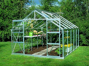 Pěstební stůl a police ve skleníku - skelníky (LIMES)