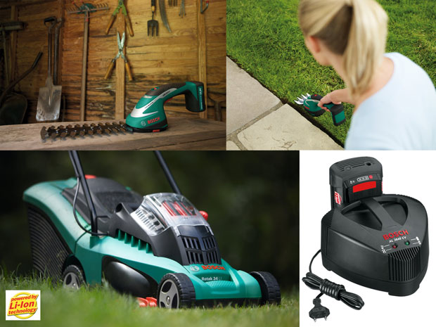 Lithium-iontové akumulátory: použití v zahradní technice (BOSCH)